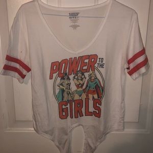 Justice League front tie shirt